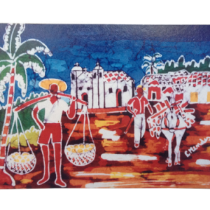Imã de geladeira batik