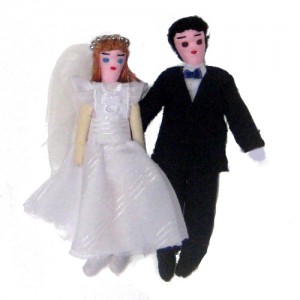 Casal de noivos – casa da boneca esperança- PB
