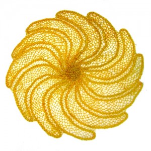 Centrinho amarelo – bananas- renda de agave – PI