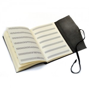 Caderno de musica – couro – SP