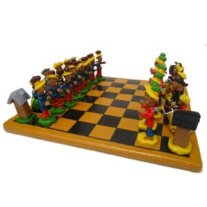 Jogo de xadrez – cerâmica – PE