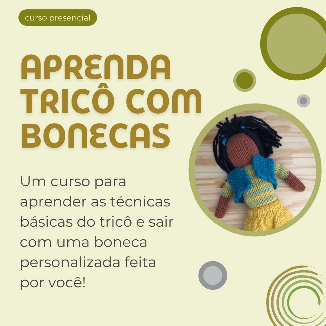 Boneco de tricô Índio